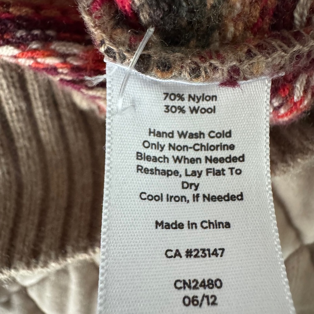 Talbots Fair Isle Cardigan Large Wool Blend Cottagecore Cozy Sweater - Picture 8 of 10